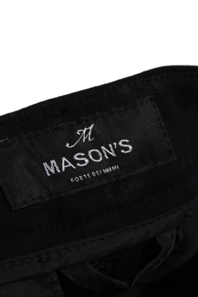 Masons Womens Camouflage Print Mid Rise Skinny Leg Pants Black Size EUR 38
