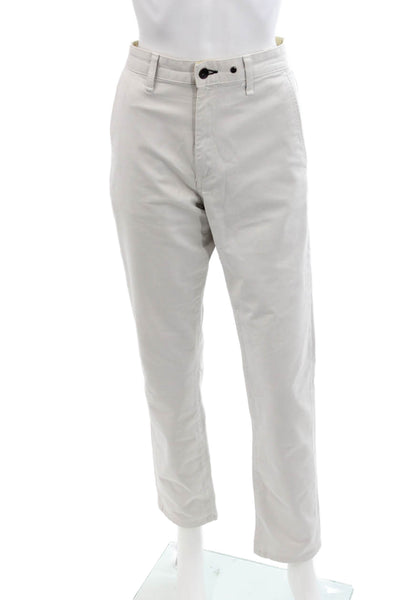 Rag & Bone Mens Cotton Zip Button Straight Leg Casual Pants Khaki Size EUR 32