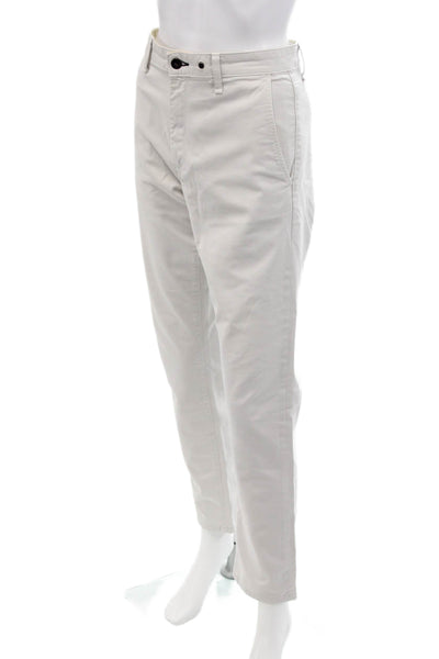 Rag & Bone Mens Cotton Zip Button Straight Leg Casual Pants Khaki Size EUR 32