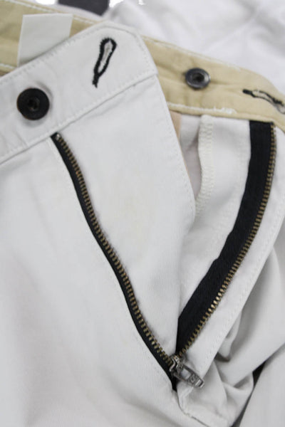 Rag & Bone Mens Cotton Zip Button Straight Leg Casual Pants Khaki Size EUR 32