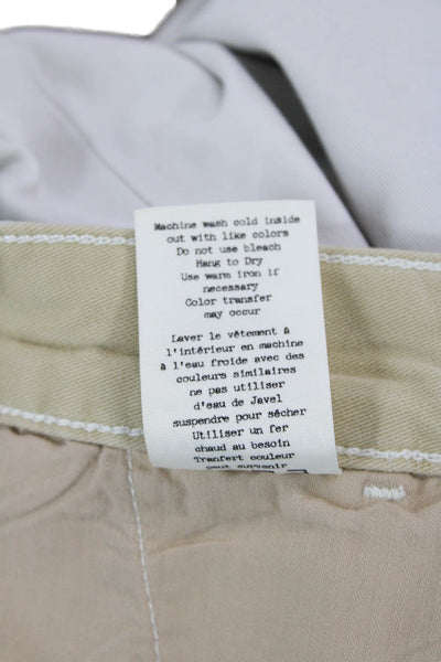 Rag & Bone Mens Cotton Zip Button Straight Leg Casual Pants Khaki Size EUR 32