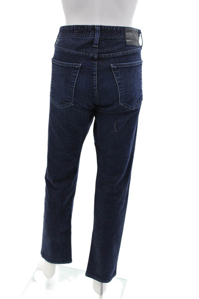 Adriano Goldschmied Mens Cotton Zip Button Straight Leg Denim Jeans Blue Size EU