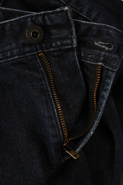 Adriano Goldschmied Mens Cotton Zip Button Straight Leg Denim Jeans Blue Size EU