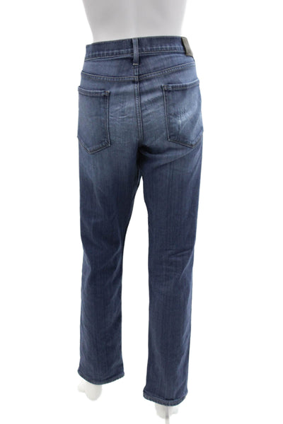 Paige Mens Cotton Zip Button Straight Leg Denim Jeans Blue Size EUR 32