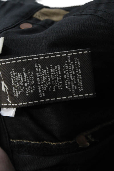 7 For All Mankind Womens Colorblocked Side Zippered Detail Pants Brown Size 27