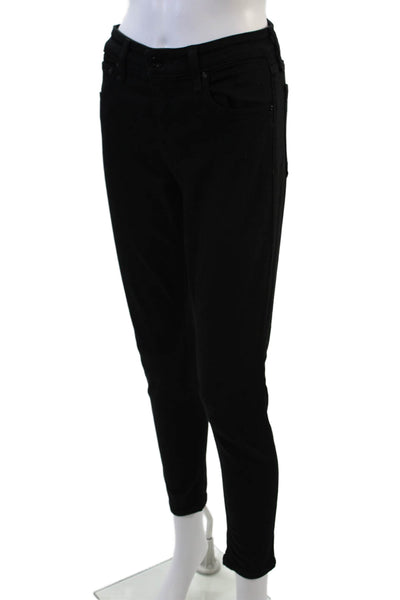 Rag & Bone Womens Cotton Blend Mid-Rise Five Pocket Skinny Pants Black Size 27