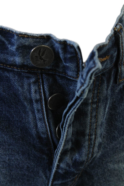 One X One Teaspoon Womens Cotton Pocketed Distressed Denim Shorts Pink Size 23