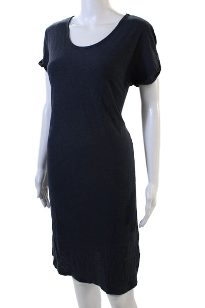 Standard James Perse Womens Cotton Short Sleeve Mini T-Shirt Blue Size 3