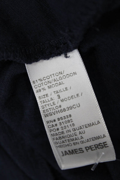 Standard James Perse Womens Cotton Short Sleeve Mini T-Shirt Blue Size 3