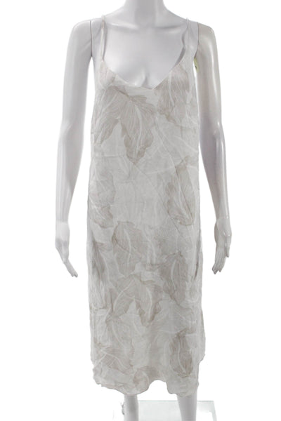 Wilfred Womens Spaghetti Strap V-neck Mid Length Dress Nude Size S