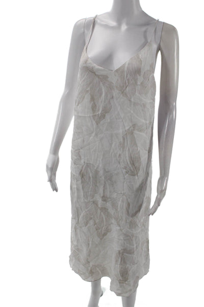 Wilfred Womens Spaghetti Strap V-neck Mid Length Dress Nude Size S