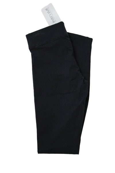 Helmut Lang Womens Elastic Waist Darted Slip-On Office Leggings Black Size P