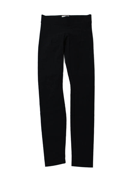 Helmut Lang Womens Elastic Waist Darted Slip-On Office Leggings Black Size P