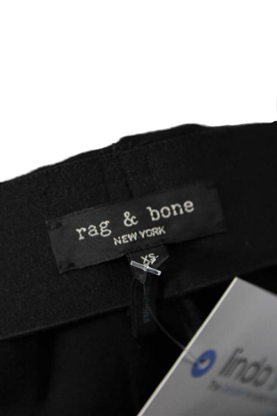 Rag & Bone Womens Darted Elastic Waist Skinny Slip-On Dress Pants Black Size XS