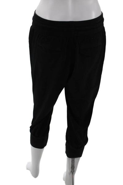 Elizabeth and James Womens Elastic Waist Drawstring Jogger Pants Black Size 2