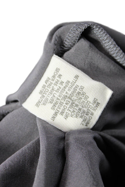 Elizabeth and James Womens Drawstring Elastic Cropped Jogger Pants Gray Size 2