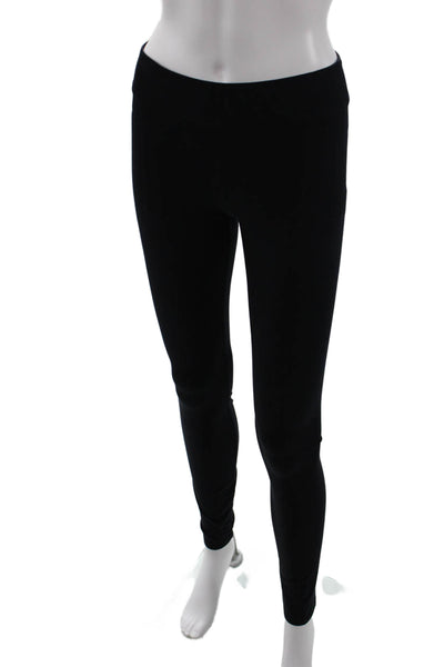 Helmut Lang Womens Elastic Waist Darted Skinny Leg Dress Pants Black Size P