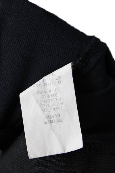 Helmut Lang Womens Elastic Waist Darted Skinny Leg Dress Pants Black Size P