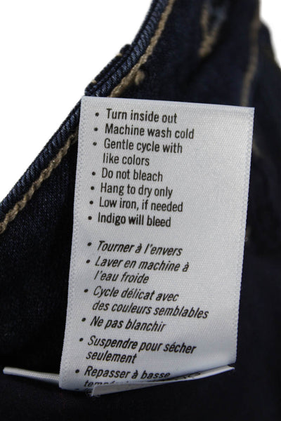 Paige Womens Cotton Dark Wash Mid-Rise Tapered Denim Jeans Blue Size 26