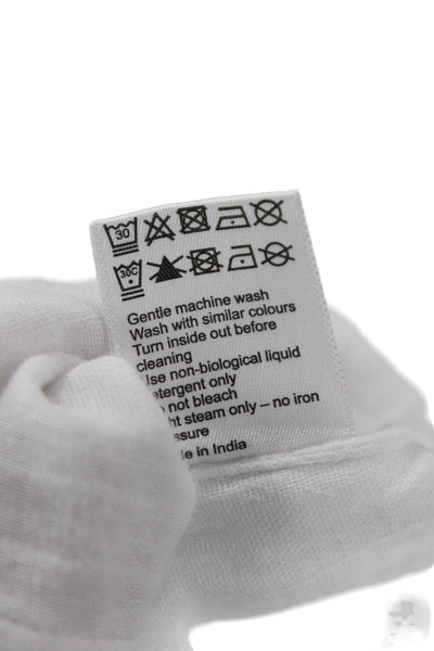 Me + Em Womens Textured Long Sleeve Button Up Blouse White Size 02