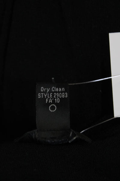 J Crew Collection Womens Fringe Cardigan Sweater Black Wool Size Extra Small