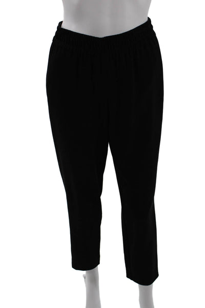 Alice + Olivia Womens Ruched Elastic Waist Tapered Dress Pants Black Size XS