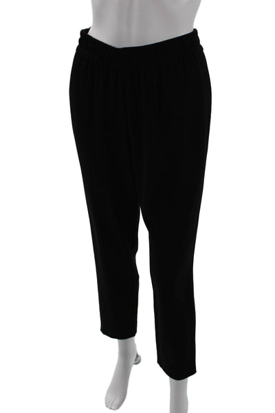 Alice + Olivia Womens Ruched Elastic Waist Tapered Dress Pants Black Size XS