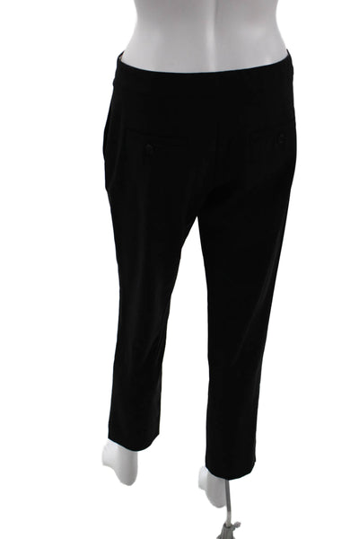Theory Womens Wool Hook & Eye Zipped Tapered Slip-On Dress Pants Black Size 4