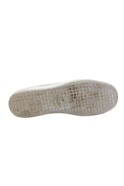 Vince Womens Suede Round Toe Open Back Slide On Low Top Sneakers Gray Size 7M