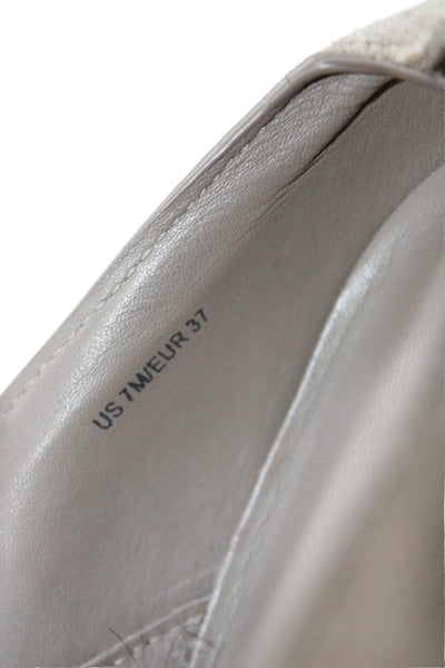 Vince Womens Suede Round Toe Open Back Slide On Low Top Sneakers Gray Size 7M