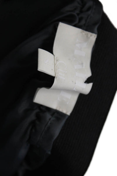 Maille Womens Pull On Knee Length A Line Skirt Gray Black Ombre Wool Size Small