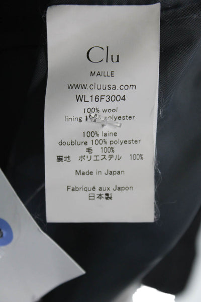 Maille Womens Pull On Knee Length A Line Skirt Gray Black Ombre Wool Size Small