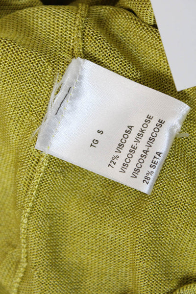 D Exterior Womens Sleeveless Boat Neck Stretch Tank Top Green Size S