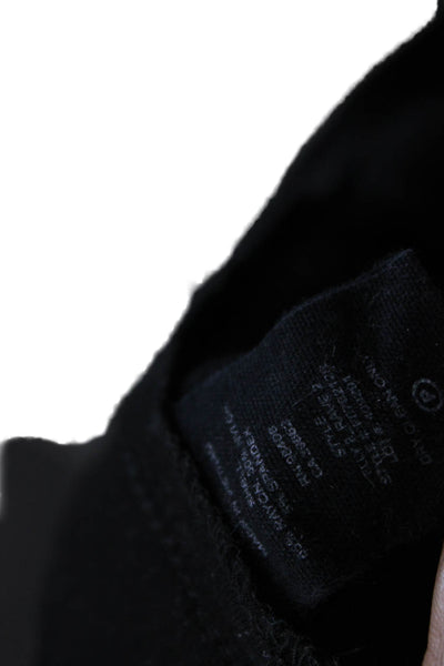 Theory Womens Stretch Low-Rise Pull-On Skinny Pants Solid Black Size S