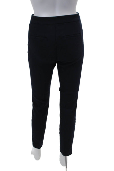 J Crew Womens Cotton Ryder Zippered Mid-Rise Skinny Dress Pants Blue Size 2