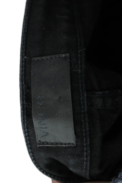 Vince Womens Cotton Low-Rise Zippered Casual Skinny Jeans Black Size 26