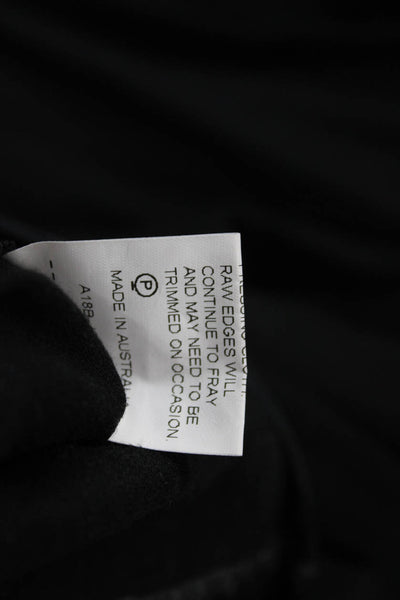 Bec & Bridge Womens Linen Rouched Detail Wide Legged Jumpsuit Black Size 2