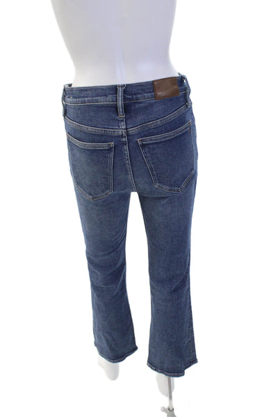Madewell Womens Cotton Medium Wash Zippered Bootcut Jeans Blue Size 28