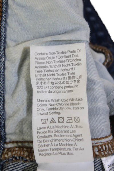 Madewell Womens Cotton Medium Wash Zippered Bootcut Jeans Blue Size 28