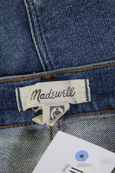 Madewell Womens Cotton Medium Wash Zippered Bootcut Jeans Blue Size 28