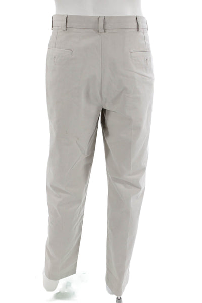Brooks Brothers Mens Mid Rise Straight Leg Advantage Chino Pants Beige Size 34X3