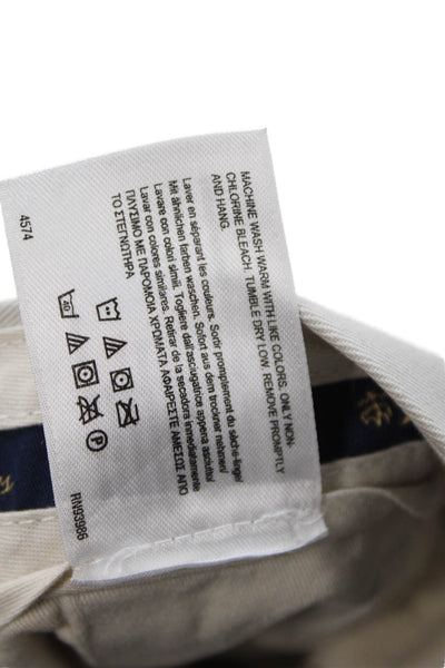 Brooks Brothers Mens Mid Rise Straight Leg Advantage Chino Pants Beige Size 34X3