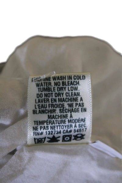 Bella Dahl Womens Tie Dye Striped Tied Sleeveless V-Neck Tank Top White Size M