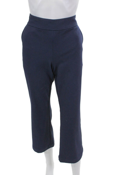 Jason Wu Womens Womens Tailored Cropped Flare Leg Trouser Pants Blue Size 6
