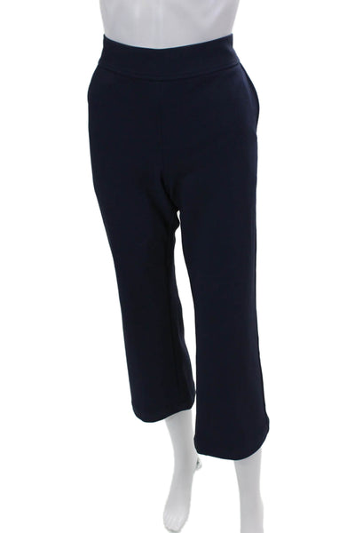 Jason Wu Womens Womens Tailored Cropped Flare Leg Trouser Pants Blue Size 6