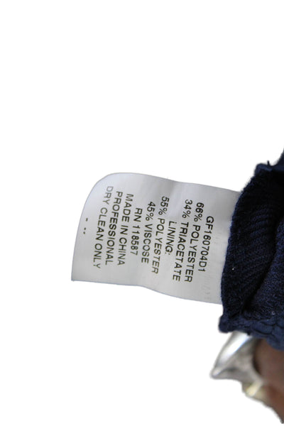 Jason Wu Womens Womens Tailored Cropped Flare Leg Trouser Pants Blue Size 6