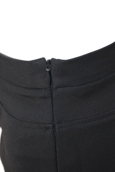 Akris Punto Womens Cotton Tailored Cropped Leg Trouser Pants Black Size 8