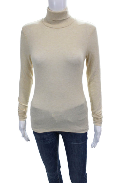 Stockholm Atelier & Other Stories Womens Turtleneck Blouse Beige Size 0