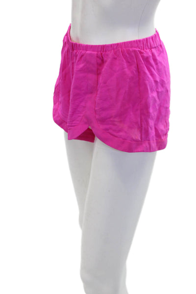 Alexis Womens Silk Sheer Elastic Waist Lightweight Short Shorts Pink Size XS