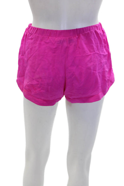 Alexis Womens Silk Sheer Elastic Waist Lightweight Short Shorts Pink Size XS